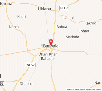 Map of Barwala, Punjab