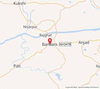 Map of Barwani, Madhya Pradesh
