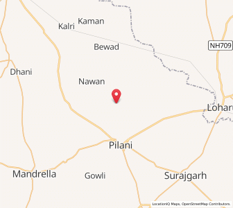 Map of Bas Kaji, Rajasthan