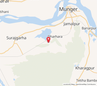 Map of Basauni, Bihar