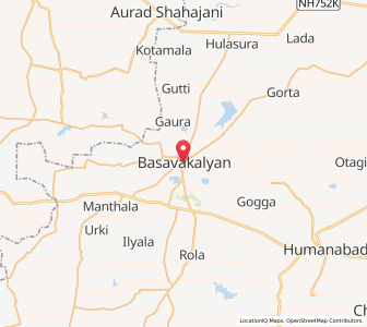 Map of Basavakalyan, Karnataka