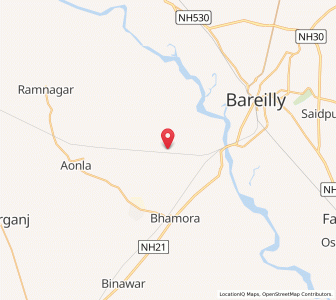 Map of Basharatganj, Uttar Pradesh