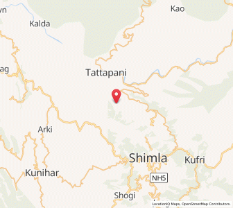 Map of Bashaul, Himachal Pradesh