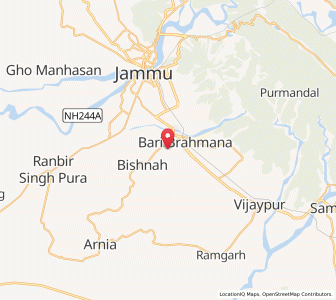 Map of Basi Khurd, Kashmir