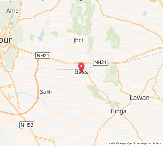 Map of Basi, Himachal Pradesh