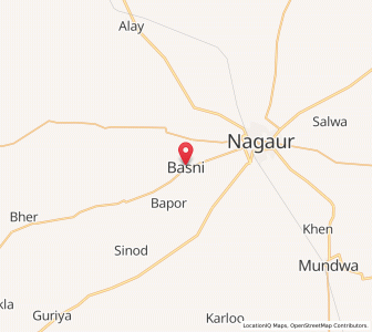 Map of Basni, Rajasthan