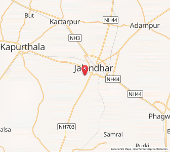 Map of Basti Shekh Darwesh, Punjab