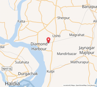 Map of Basuldanga, West Bengal