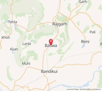 Map of Baswa, Rajasthan