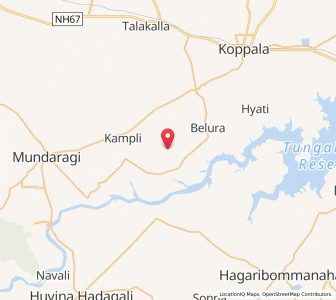 Map of Batagera, Karnataka