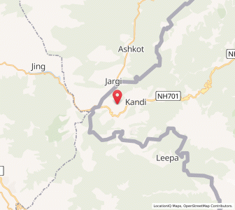 Map of Batai, Kashmir