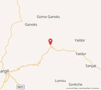 Map of Batalik, Kashmir
