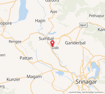 Map of Batapur, Kashmir