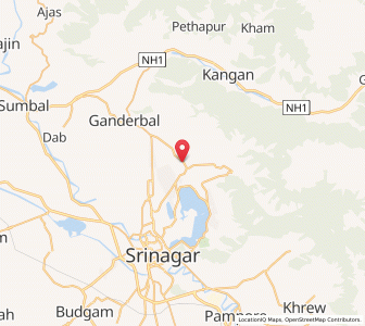 Map of Batapura, Kashmir