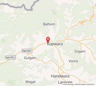 Map of Batargam, Kashmir