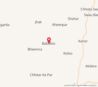 Map of Bataru, Rajasthan