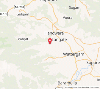 Map of Batgund, Kashmir