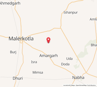 Map of Bathan, Punjab