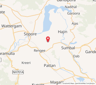 Map of Bathipur, Kashmir