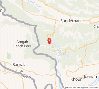 Map of Batinian, Kashmir