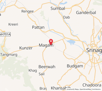 Map of Batpur Kanyihom, Kashmir