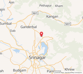 Map of Batpur, Kashmir