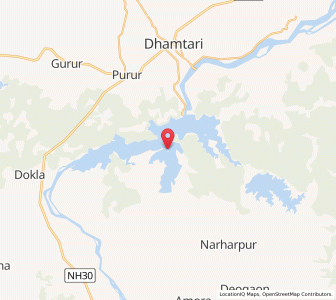 Map of Batrel, Chhattisgarh