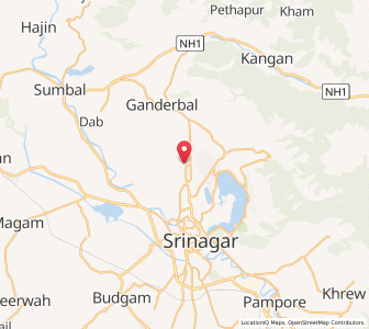 Map of Batsapor, Kashmir