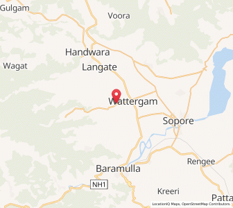 Map of Batsum, Kashmir