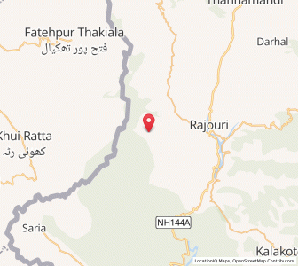 Map of Batti Motti, Kashmir