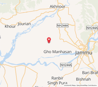 Map of Batur, Kashmir
