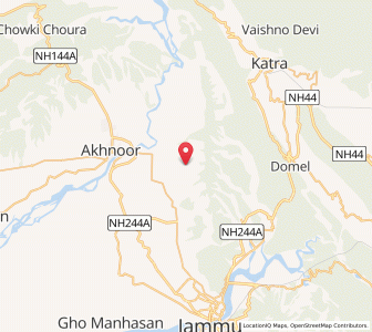 Map of Batwana, Kashmir