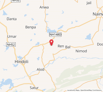 Map of Batwari ki Dungariyan, Rajasthan