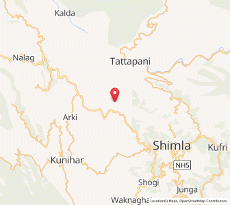 Map of Bauhli, Himachal Pradesh