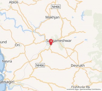 Map of Bav River, Maharashtra