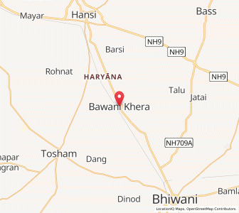 Map of Bawani, Haryana