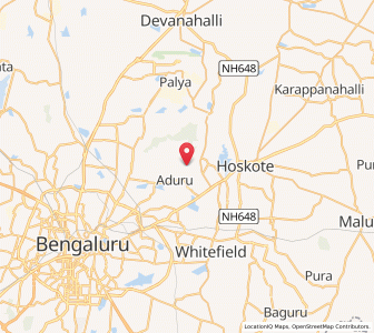 Map of Bayappanhalli, Karnataka