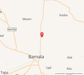 Map of Bazidka, Punjab