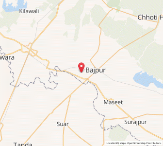 Map of Bazpur, Uttarakhand