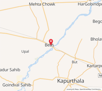 Map of Beas, Punjab