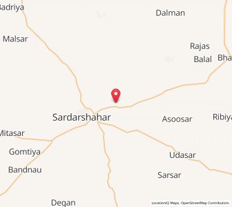 Map of Bebra, Rajasthan