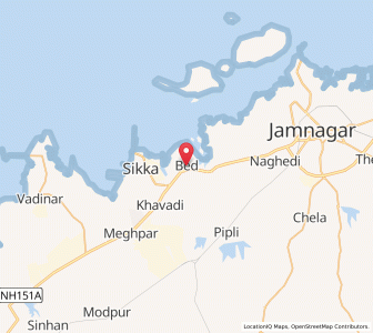 Map of Bed, Gujarat