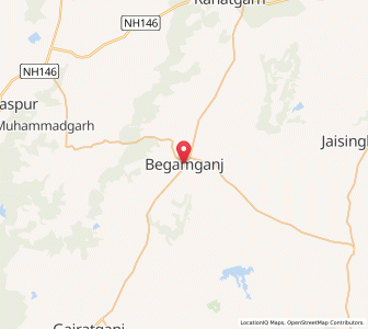 Map of Begamganj, Madhya Pradesh