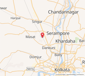 Map of Begampur, West Bengal