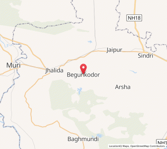 Map of Begunkudar, West Bengal