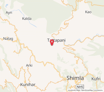 Map of Beju, Himachal Pradesh
