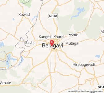 Map of Belagavi, Karnataka
