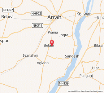Map of Belaur, Bihar