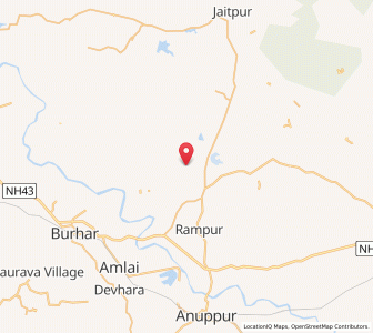 Map of Belbahara, Madhya Pradesh