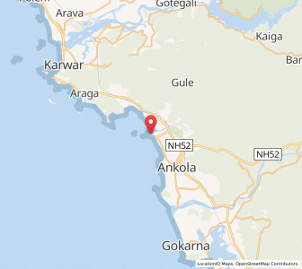 Map of Belekeri, Karnataka